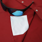 Men's Poncho "The Norman" Red Snap Up Short Sleeve Shirt