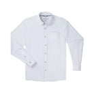 Men's Poncho "The Palmetto" White Long Sleeve Button Up Shirt