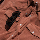 Men's Poncho "The Red Bud" Long Sleeve Snap Shirt