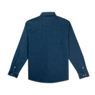 Men's Poncho The Sanderson Dark Wash Long Sleeve Snap Shirt