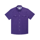 Men's Poncho "The Stockyard" Short Sleeve Pearl Snap Shirt