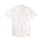 Men's Poncho The Whitefish White Plaid Short Sleeve Shirt