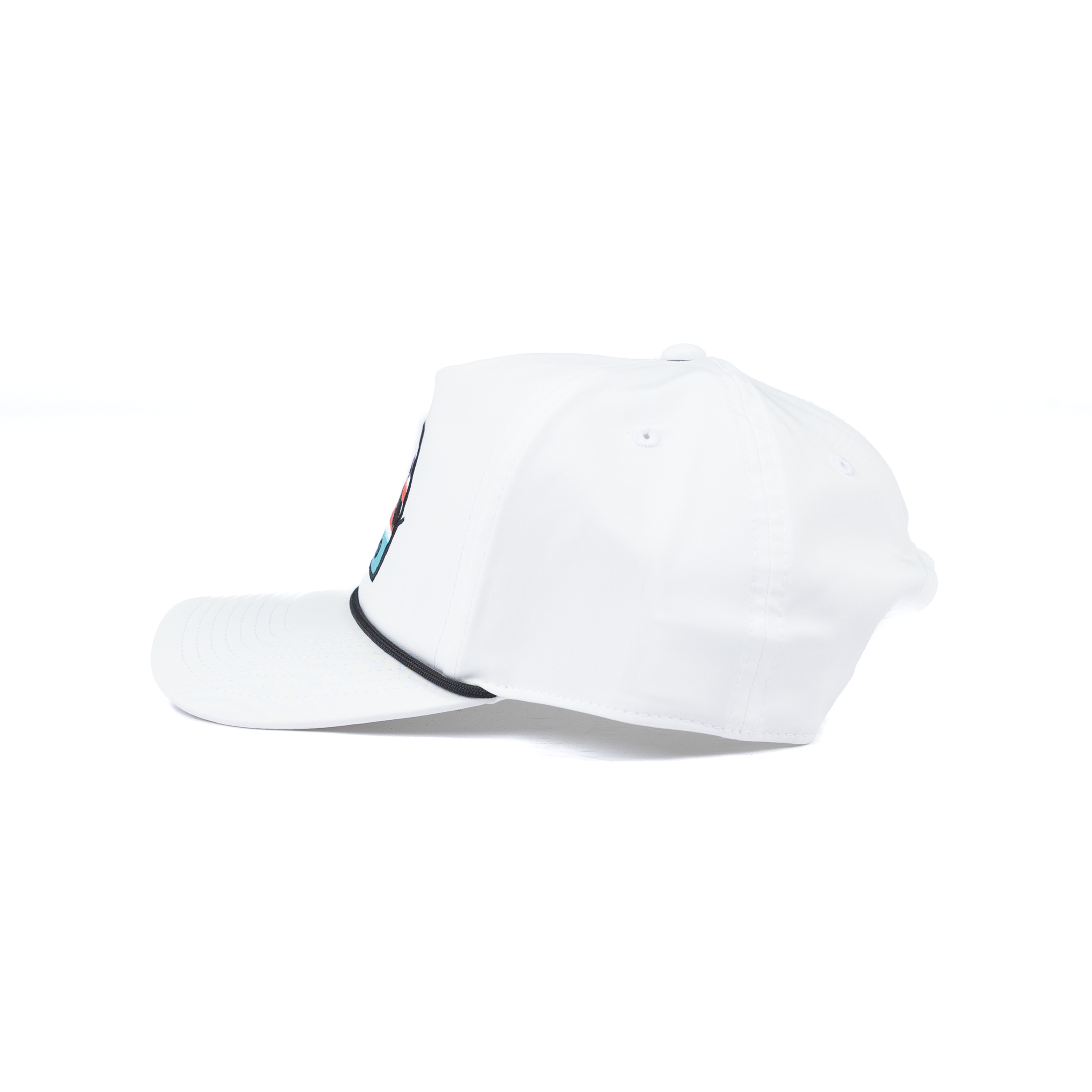 Men's Poncho White Pelican Rope Snapback Cap