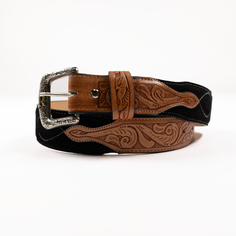 Men's R. Watson Black Roughout Belt