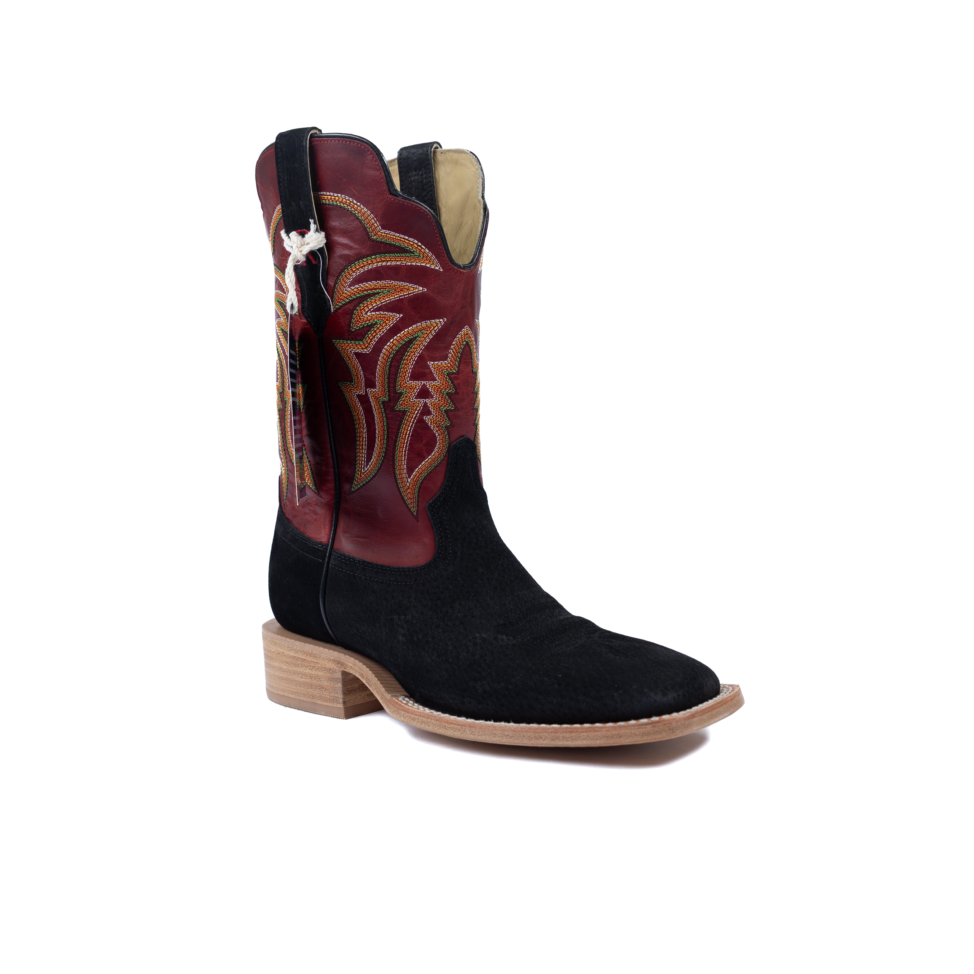 Men's R. Watson Boar Black Wide Square Toe Boots RW8600-2 – Crazy Men's R. Watson Boar Black Wide Square Toe Boots RW8600-2 – Crazy