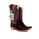 Men's R. Watson Chocolate Roughout Deer Vamp 13in Volcanic Red Top