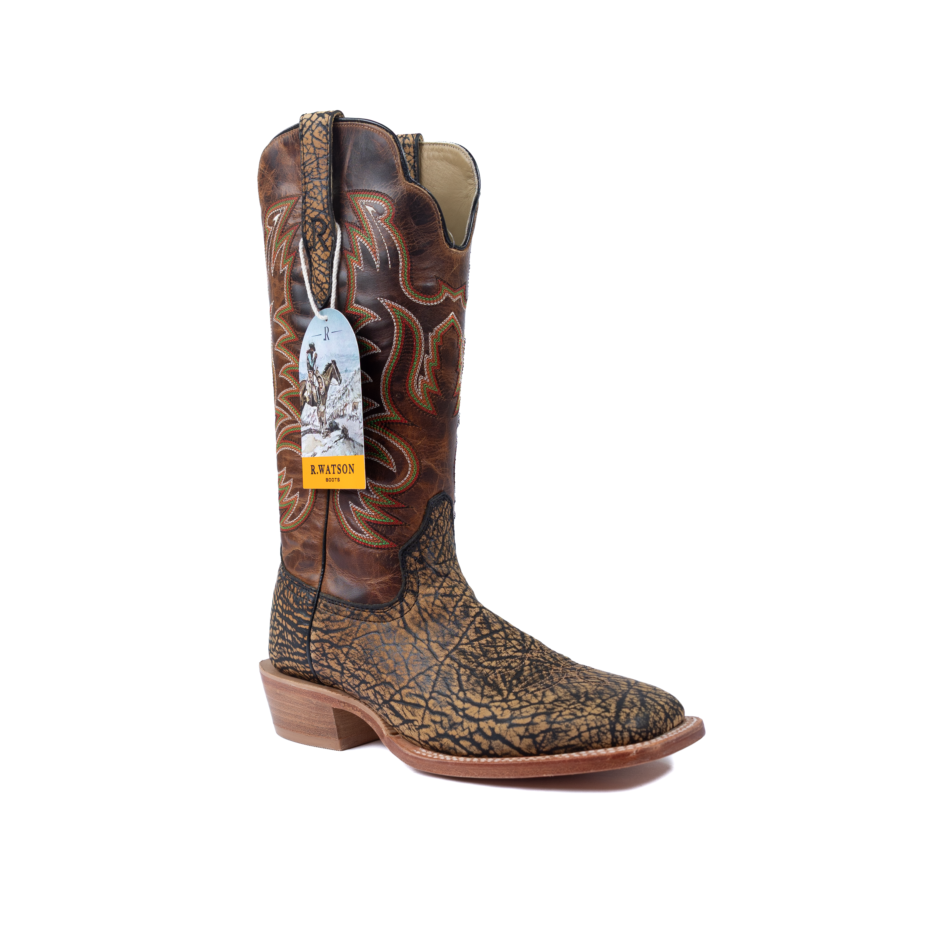 Men's R. Watson Shrunken Shoulder Whiskey Wide Square Toe Boots