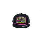 Men's Red Dirt Hat Co Black Top Flight Snapback RDHC-564