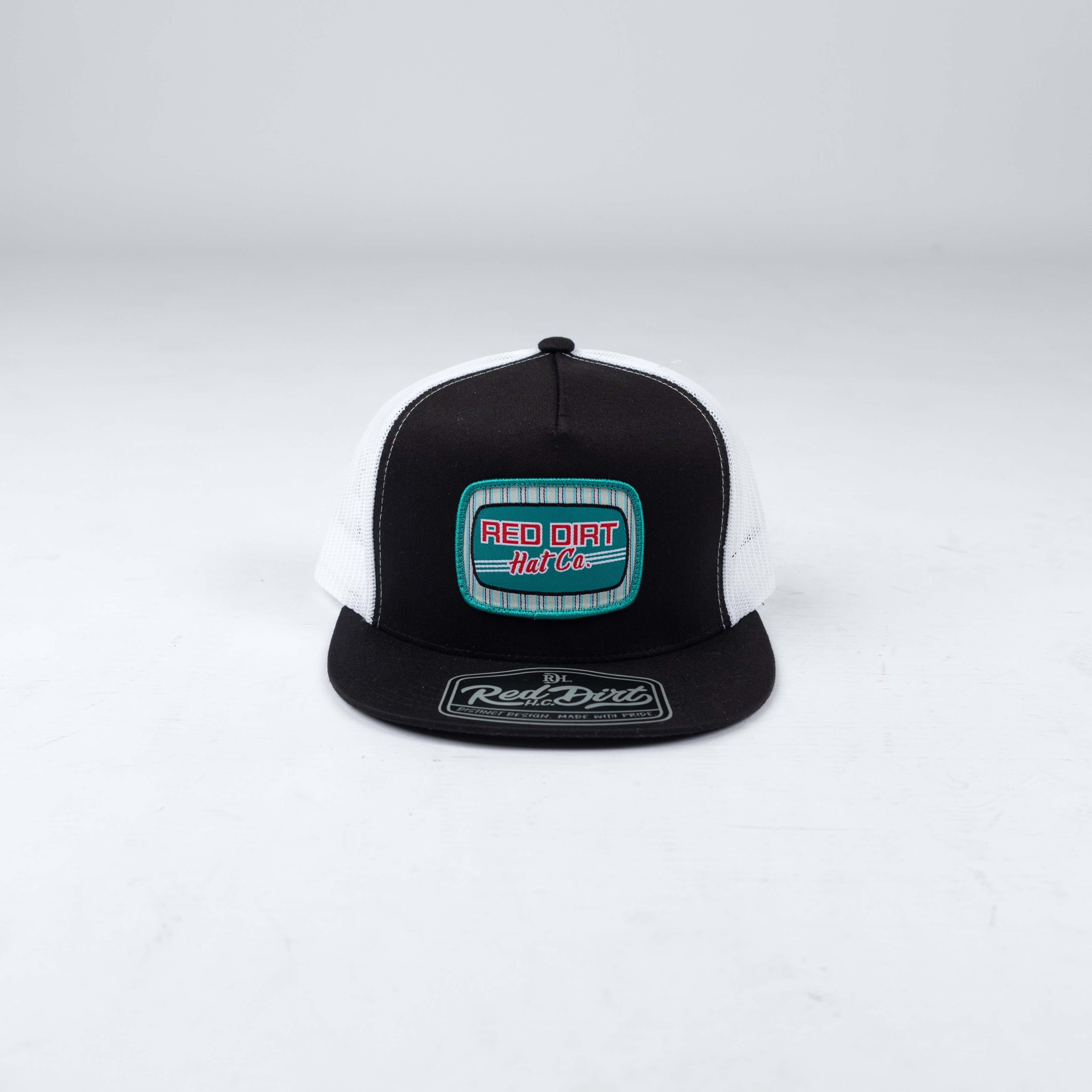 Men's Red Dirt Hat Co Black/White Peppermint Patty Snapback RDHC-626