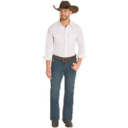 Rock & Roll Denim Men's Dark Wash Pistol Bootcut Reflex Stretch Denim