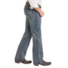 Men's Rock and Roll Denim Two Tone Double Barrel Straight Jeans BM0SD07350
