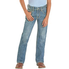Men's Rock and Roll Regular Fit Light Ladder Stitch Bootcut Jeans BB0BD08577