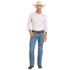 Men's Rock and Roll Regular Fit Straight Stitch Pocket Straight Leg Jeans BM1PD08582