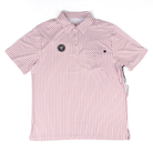Men's Rock and Roll Western Striped White Polo Shirt BM51T09060