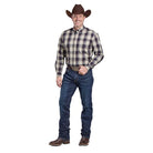 Men's Roper Long Sleeve Amarillo Plaid 1 Pocket Button Up Shirt
