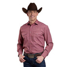 Men's Roper Long Sleeve Snap Red Basket Weave Western Shirt 01-001-0145-1081