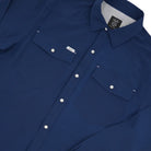 Men's SanJac Long Sleeve Performance Snap Navy Shirt COAHUILA-L/S-NVY