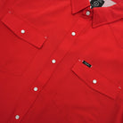 Men's SanJac Red Short Sleeve Performance Pearl Snap COAHUILA-S/S-RED