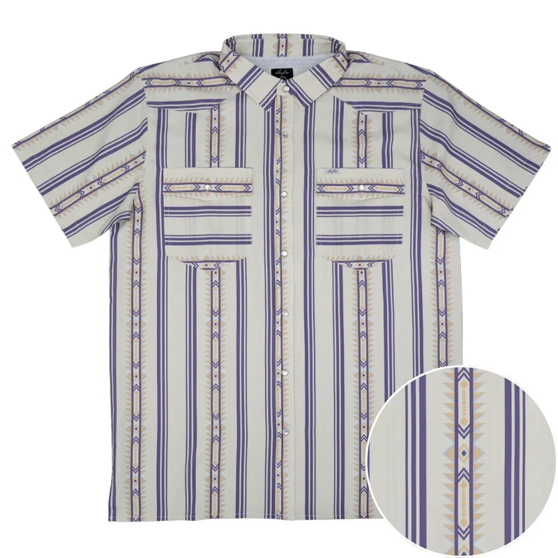Men's SanJac Short Sleeve The Alpine Pearl Snap Shirt COA-SS-ALPN