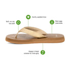 Men's Sanuk Champagne Yogo Mat II Metallic Flip Flops 1169730-CHMP