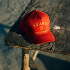 Men's Seager Marron Branded Snapback MHSP26BRANDRED
