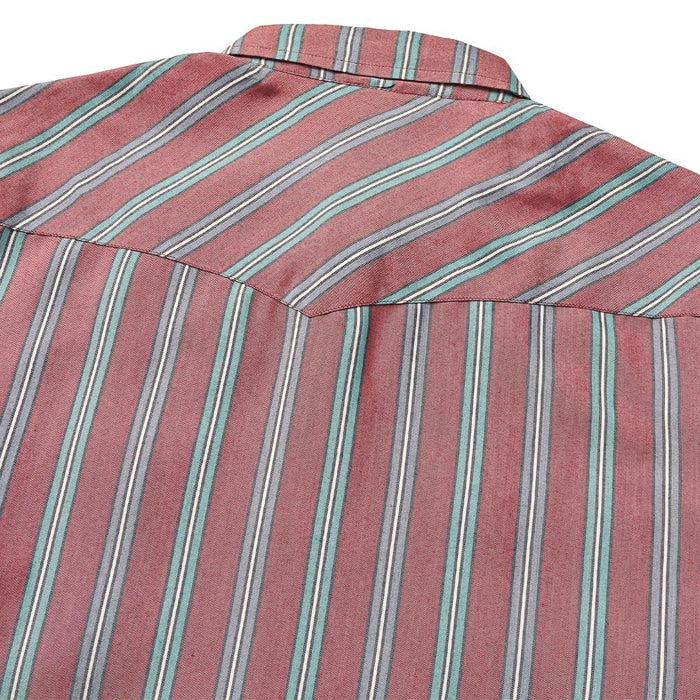 Men's Seager Sawtoof Long Sleeve Shirt Red Rock Stripe MSF25SAWTRED