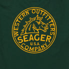 Men's Seager Stang Tee MTSP25STANGGRN - Crazy House Western Wear