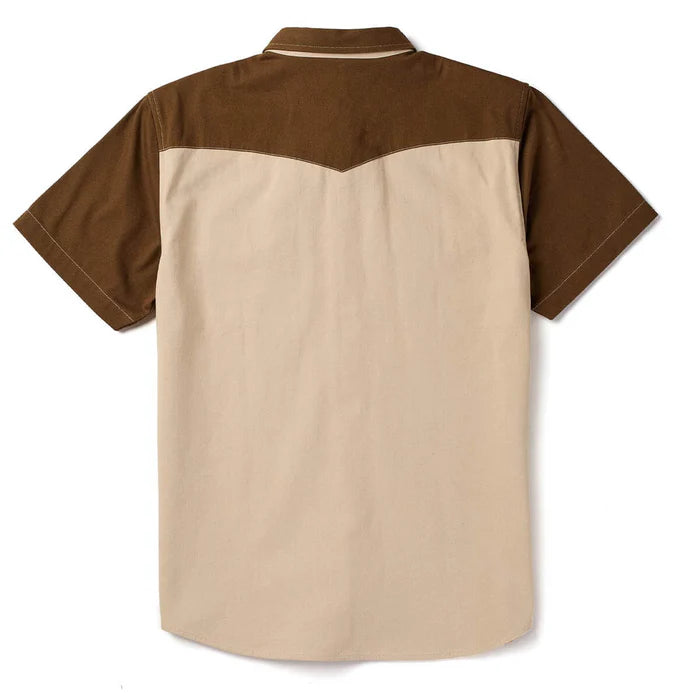 Men's Seager Vintage Tan Amarillo Short Sleeve Shirt MSSP26AMARKAK