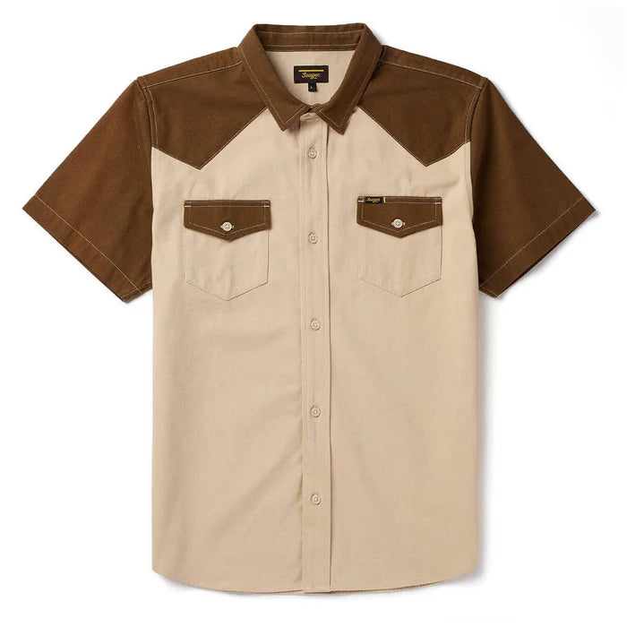 Men's Seager Vintage Tan Amarillo Short Sleeve Shirt MSSP26AMARKAK