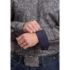 Men's Stetson Long Sleeve Button Up Smoke Paisley Shirt 11-001-0526-1046
