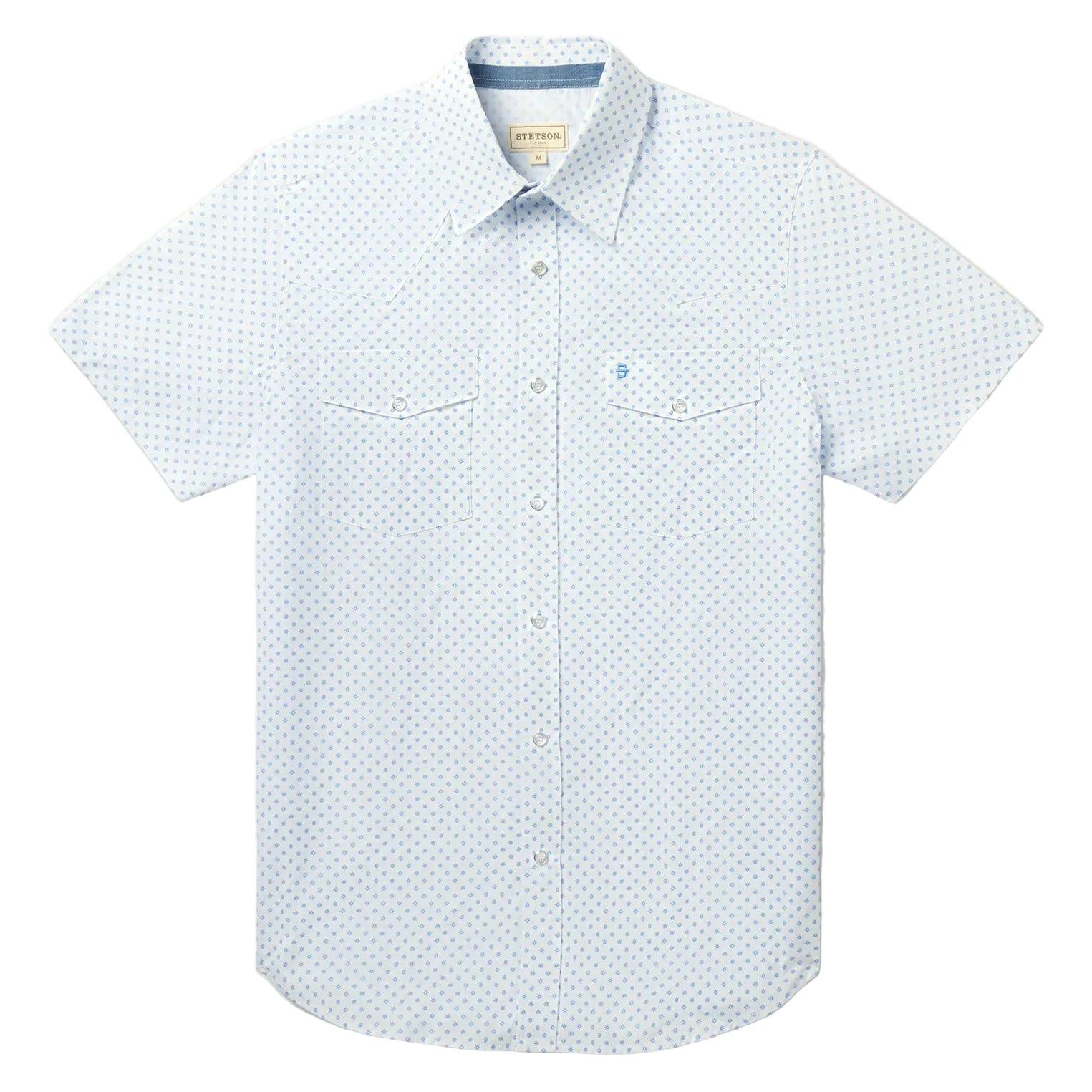 Men's Stetson Silver Spur Short Sleeve Snap Shirt 11-002-0425-4037