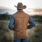 Men's STS Ranchwear "Owen" Vest Brown STS3041