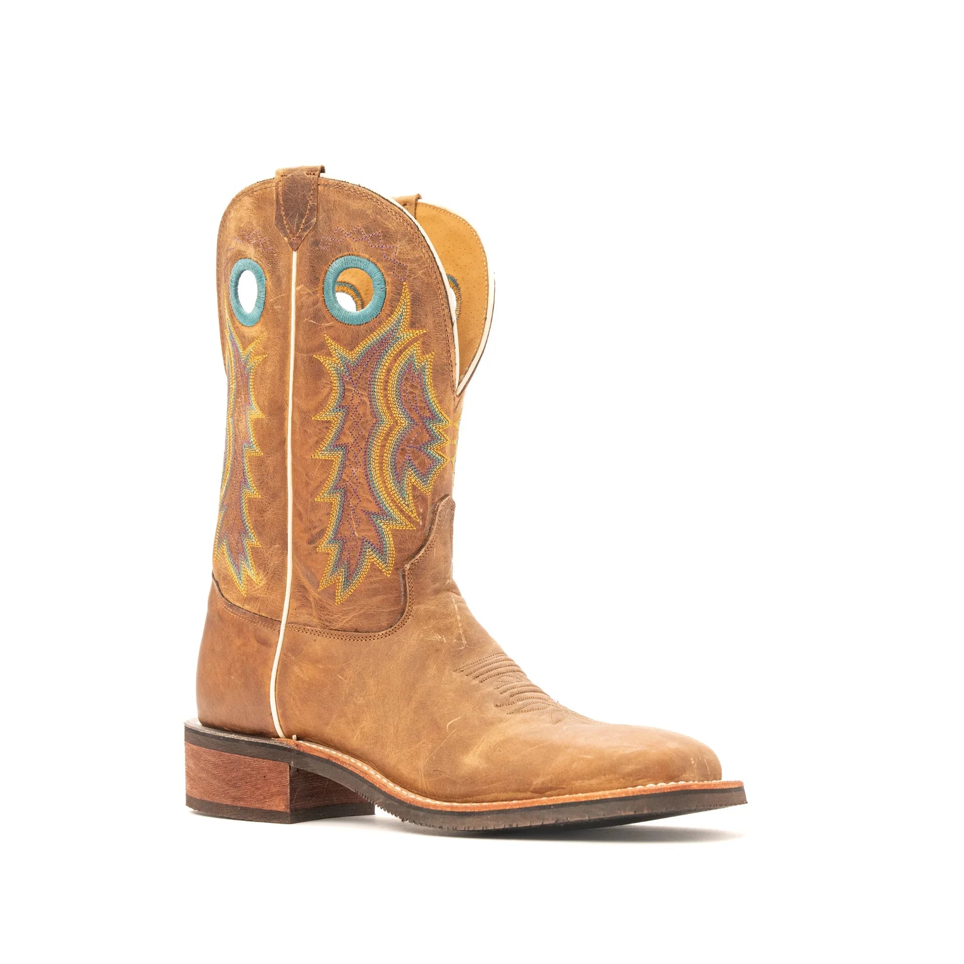 Tony Lama Men's Creedance Tan Square Toe Boots 7973 – Crazy House