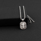 Men's Twister Stainless Chain with Cross Pendant