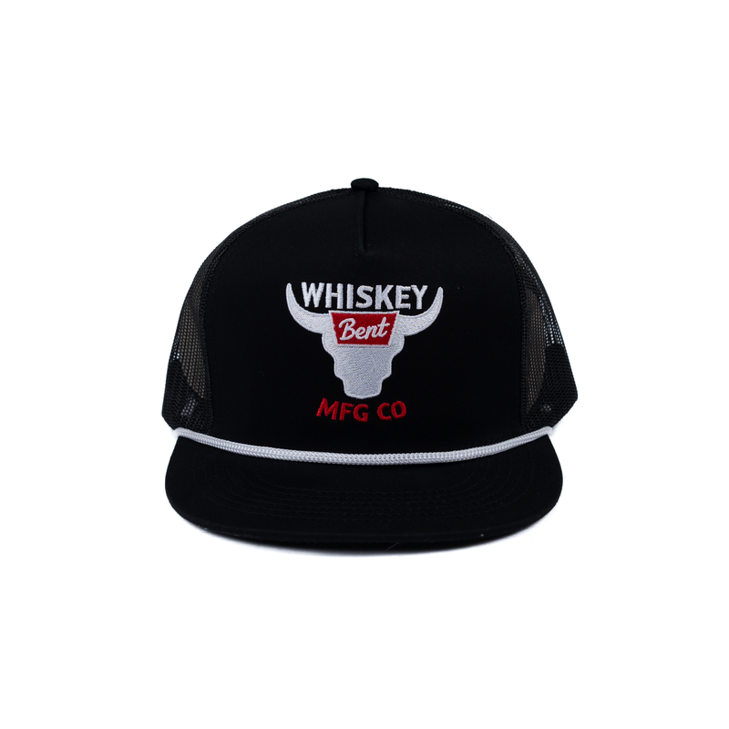 Men's Whiskey Bent Black Snapback with Banquet Embroidery WBBANQUET-BLACK