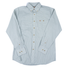 Men's Wrangler Blue and Brown Plaid Long Sleeve Button Up Shirt 112374544