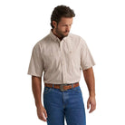 Men's Wrangler George Strait Desert Plaid Short Sleeve Two Pocket Button Down Shirt 112379070
