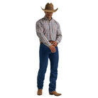 Men's Wrangler George Strait Long Sleeve Button Down One Pocket Shirt 112368226