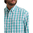 Men's Wrangler George Strait Long Sleeve Button Down One Pocket Shirt 112374594