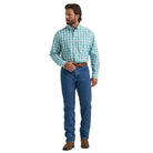 Men's Wrangler George Strait Long Sleeve Button Down One Pocket Shirt 112374594