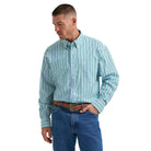Men's Wrangler George Strait Long Sleeve Button Down One Pocket Shirt 112374596