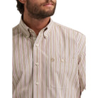Men's Wrangler George Strait Sand Stripes Short Sleeve One Pocket Button Down Shirt 112379066