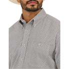 Men's Wrangler George Strait™ Short Sleeve Two Pocket Button Down Shirt 112365414 - Crazy House Western Wear