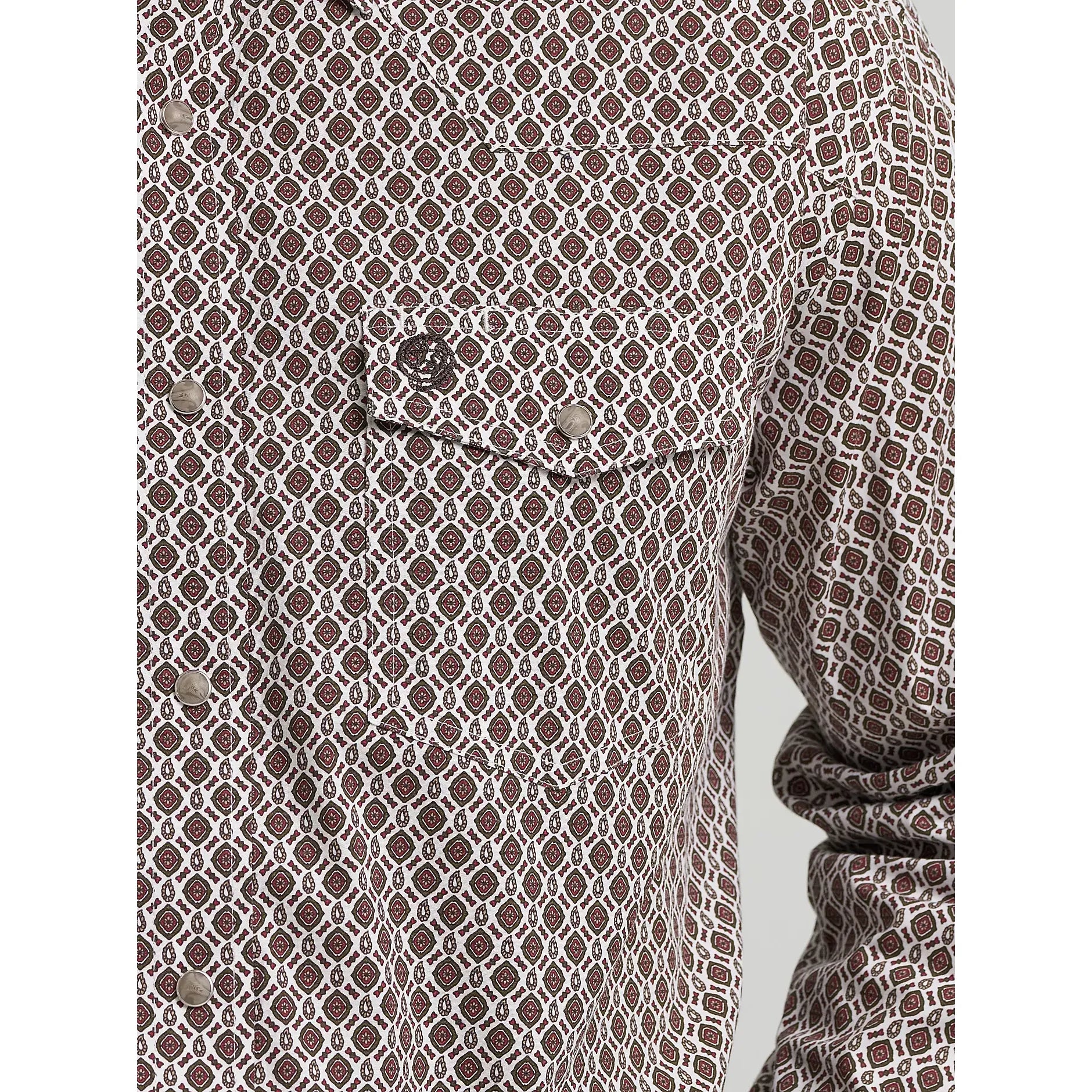 Men's Wrangler George Strait Troubadour Long Sleeve Western Snap Shirt 112368211