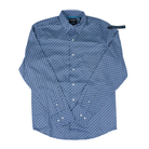 Men's Wrangler Long Sleeve Cody Johnson Blue Printed Button Up 112378976