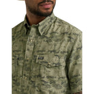 Men's Wrangler Olivine Printed Performance Shirt 112375130
