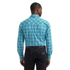 Men's Wrangler Retro® Deep Sea Long Sleeve Sawtooth Snap Pocket Western Shirt 112374744