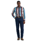 Men's Wrangler Vintage-Inspired Brushpopper Western Snap Work Shirt 112374804