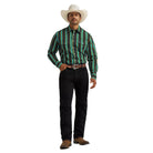 Men's Wrangler Vintage-Inspired Brushpopper Western Snap Work Shirt 112375714