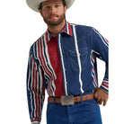 Men's Wrangler Vintage-Inspired Brushpopper Western Snap Work Shirt 112375916